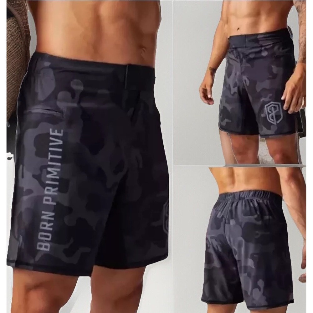Mens Born Primitive American‎ Defender 3.0 Stretch Shorts Sz 27-28